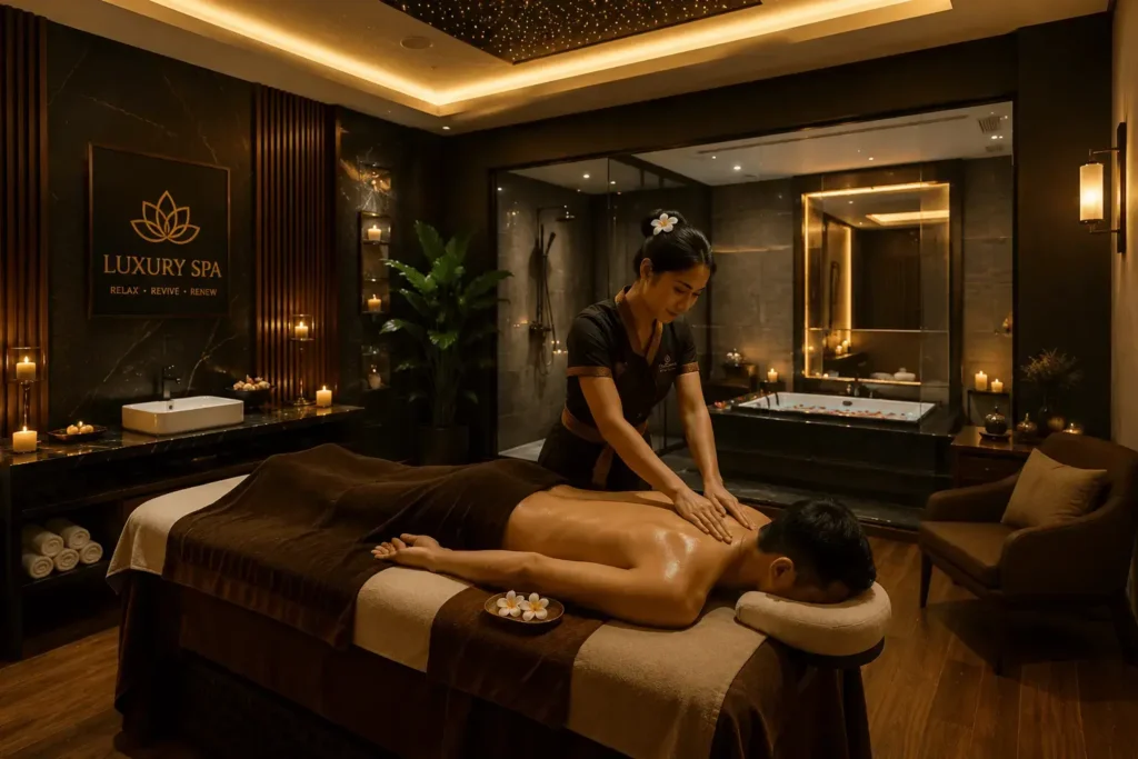 B2B massage Kotla Mubarakpur at Best Spa Malviya Nagar South Extension Delhi